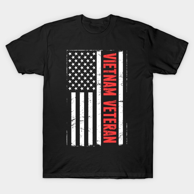 American Flag | Vietnam Veteran T-Shirt by MeatMan